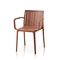Stackable plastic chairs